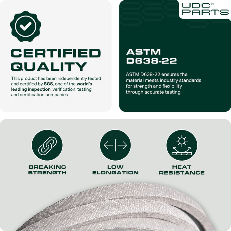  Stars-deals 1-633127 Deck Belt for Exmark Lazer Z 60 Inch 633127 1-633127-SL AS X E S XS XP DS Series/Aramid Cord / 146.17 inches