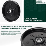  Stars-deals AM121602 Idler Pulley / 48 inch Deck / for John Deere AM106627 AUC16698 LT133 LT160 F725 X320 GT235 LT155 GT225 Scotts Z445 Z425