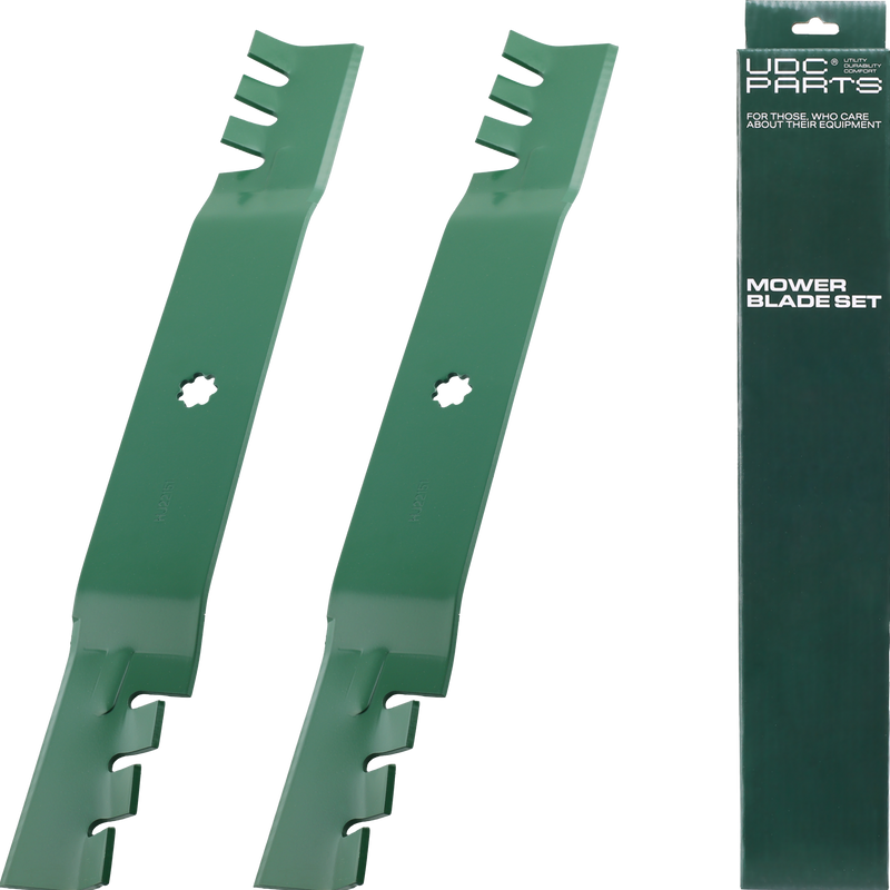  Stars-deals Gator Blades GX22151 42 Inch / Fits John Deere Replaces OEM no. GY20850 AM131033 AM137333 AM141033 50-3231 D100 D105 D110 D120 D125 D130 LA105 102 115 125 135 E100 E110 E120 E130 / 2 Pack