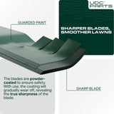  Stars-deals Gator Blades GX22151 42 Inch / Fits John Deere Replaces OEM no. GY20850 AM131033 AM137333 AM141033 50-3231 D100 D105 D110 D120 D125 D130 LA105 102 115 125 135 E100 E110 E120 E130 / 2 Pack