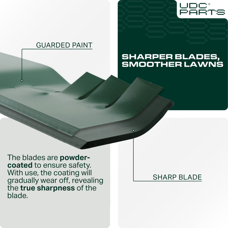  Stars-deals Gator Blades GX22151 42 Inch / Fits John Deere Replaces OEM no. GY20850 AM131033 AM137333 AM141033 50-3231 D100 D105 D110 D120 D125 D130 LA105 102 115 125 135 E100 E110 E120 E130 / 2 Pack