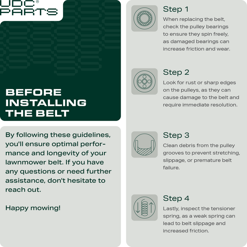  Stars-deals Mower Deck Belt 754-04329 / Aramid Cord / 148.25 inches/for Cub Cadet MTD Troy Bilt 954-04329, 954-04329A