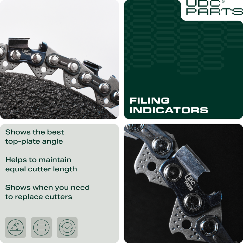  Stars-deals 14-Inch Chainsaw Chain / S50 / 3 Pack / .050 Gauge 50 Drive Links 3/8 Pitch/Fits Stihl Remington McCulloch and More