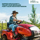  Stars-deals GX21582 Tension Spring / 2 pcs / for John Deere GX20377 L120 L130 LA130 LA140 LA145 X140 145 D140 D150 D155 D160 D170 G110 Sabre 1642HS 1742HS