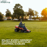  Stars-deals 946-1130 746-1130 Control Cable for MTD Cub Cadet Troy Bilt Yard Machine Yard-Man Craftsman Bolens White Outdoor Huskee